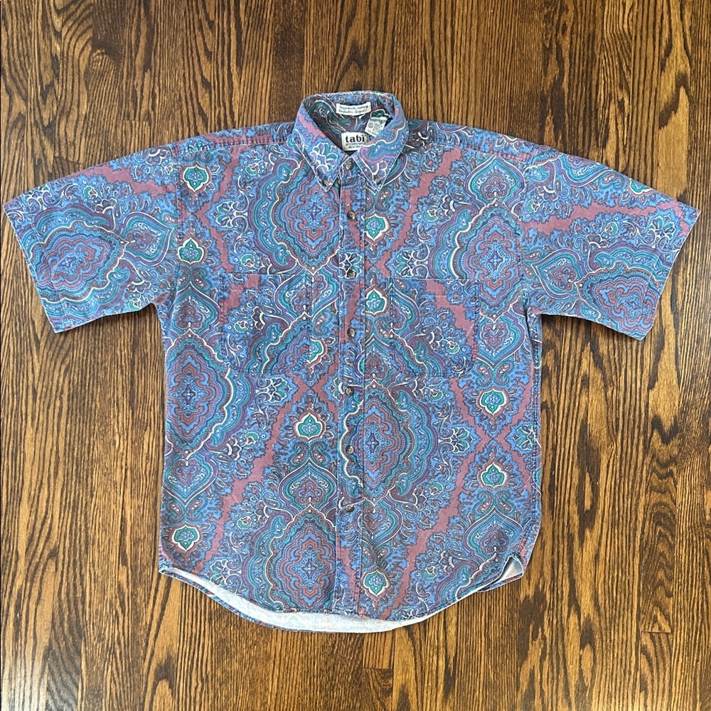 Vintage 90s Maximalist Short Sleeve Shirt
